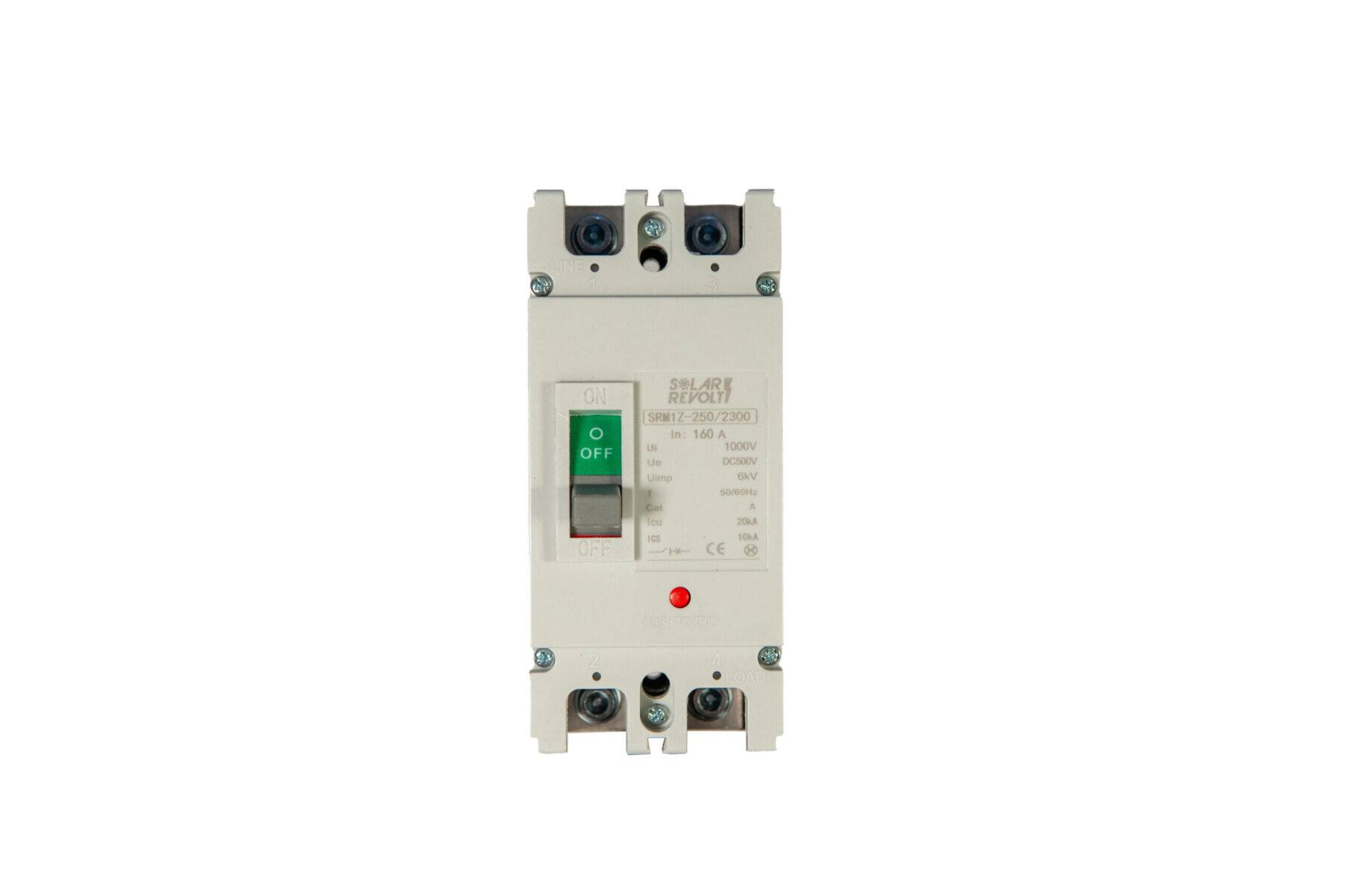 Sectionneur DC 160A – 2 Pôles – jusqu'à 550V - cache de protection inclus | SR-SEC160A2 – Image 2