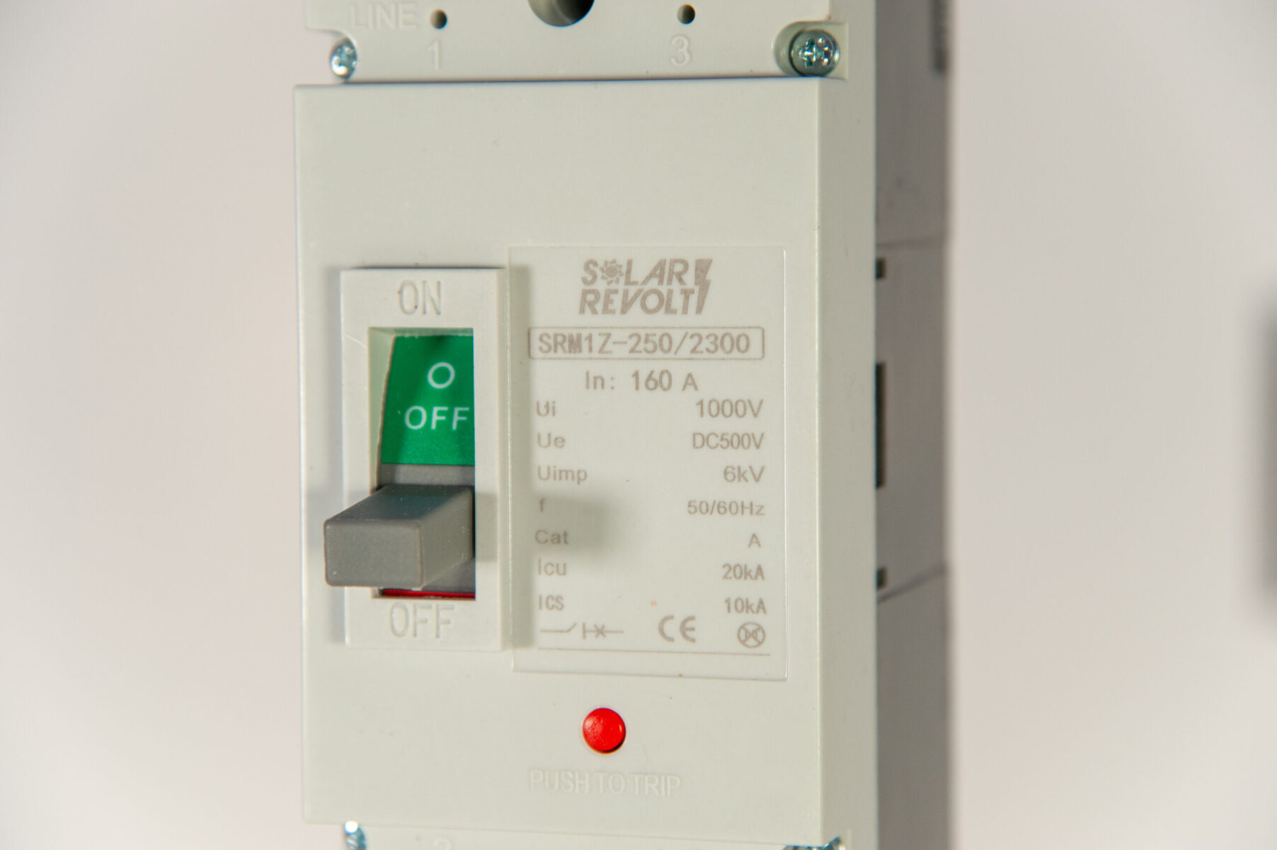 Sectionneur DC 160A – 2 Pôles – jusqu'à 550V - cache de protection inclus | SR-SEC160A2 – Image 5